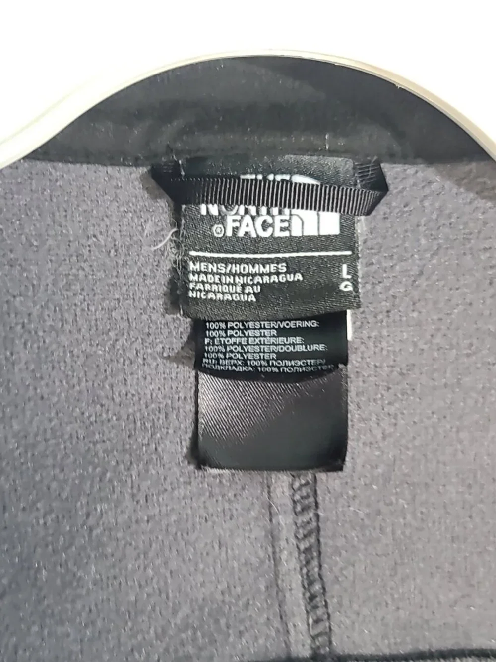 The North Face Apex Full Zip Fleece Jacket L Gray